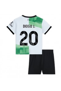 Fotbalové Dres Liverpool Diogo Jota #20 Dětské Venkovní Oblečení 2023-24 Krátký Rukáv (+ trenýrky)